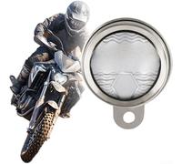 Support de vignette de moto en acier inoxydable - Tube cylindrique étanche pour cyclomoteur et scooter - Support antivol argenté - 87 mm (argent)