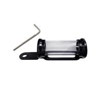Support de vignette en métal pour moto, cyclomoteur, scooter, cylindre transparent, tube de placement en papier pour permis de moto, accessoires de disque fiscal transparent