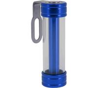 Support de vignette Moto Cylindrique ALU 50X30 mm Bleu