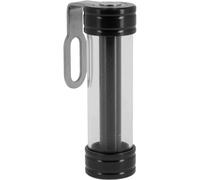 Support de vignette Moto Cylindrique ALU 50X30 mm Noir