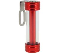 Support de vignette Moto Cylindrique ALU 50X30 mm Rouge