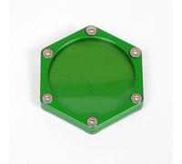 Support de vignette Moto Hexagonal Alu Vert