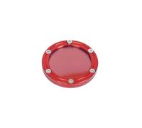 Support de vignette Moto Rond Alu Rouge