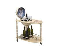 Vidaxl Support De Vin Autoportant Globe Bois D'eucalyptus Vert Vert