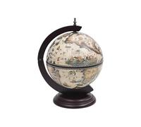 Support de vin globe de dessus de table Bois d'eucalyptus Blanc