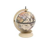 Support de Vin - - Globe en Bois - Décoration Intérieure - Couleur Blanche - Espace de Rangement