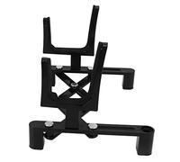 Support de violon pliable, métal ABS résistant à l'usure Excellente performance Présentoir de violon pliable inoffensif pour mini guitare pour ukulélé(Le noir)