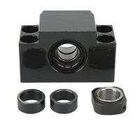 Support de vis à billes 20 mm, bloc de roulement d'extrémité de vis à billes, base de montage d'extrémité de roulement à billes à gorge profonde M20x10 en acier à haute teneur en