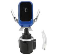 Support de voiture à bras long extensible et rotation à 360, ultra-stable et sans vibrations, avec chargeur sans fil à induction tactile,