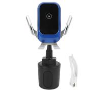 Support de voiture à bras long extensible et rotation à 360, ultra-stable et sans vibrations, avec chargeur sans fil à induction tactile,