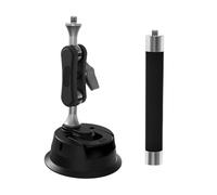 Support de Voiture à Ventouse, Accessoire for caméra de Pare-Brise, Compatible avec Insta360 Ace Pro 2/X5/X4/DJI Action 5 Pro/Osmo 360/GoPro13(Suction Cup Pole Set)
