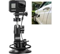 Support de voiture à ventouse avec trépied et cordon de sécurité pour GoPro Hero Session 9, 8, 7, 6, 5, 4, 3+ et 3, 2 pouces. Compatible avec les