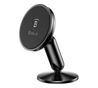 Support de voiture - Baseus - Magnetic 360° - Finition Métal - Noir - Fixation 3M