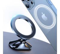 Support de voiture MagSafe pour tableau de bord 【Aimants puissants】Support de téléphone magnétique Carmount 2.0 【Rotation à 360°】Support de téléphone de voiture magnétique pour iPhone 16 Pro Max 15 14