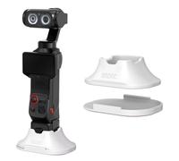 Support de voiture pour Insta360 Luna Ultra, support d'affichage de bureau stable avec fond adhésif pour vlogging, diffusion en direct, accessoire de caméra (blanc)