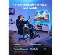 Support de Volant Course Compact Cockpit Simulateur Course Pliable Compatible Logitech G923 G920 G29 G27 Thrustmaster T300RS TX F…