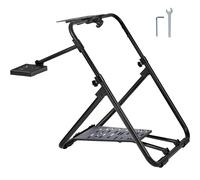 VEVOR Support de Volant de Course Pliable Cockpit Simulation Course Base Universelle Hauteur Réglable Compatible Volant Pédale Course Cadre Robuste Acier Q235A Angle Pédale 0/40°
