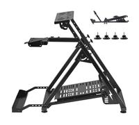 Support de volant de course - DUOKU - QY-BZ06 - Pliable - Hauteur réglable 700-845 mm - Compatible Logitech/Thrustmaster/Fanatec