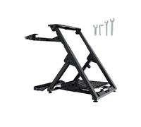 VEVOR Support de Volant de Course Pliable Cockpit Simulation Course Base Universelle Hauteur Réglable Compatible Volant Pédale Course Logitech Thrustmaster Cadre Robuste Acier Q235A Angle Pédale 0/15°