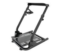 Support De Volant De Course Réglable Support Pédale Levier De Vitesse, Cockpit De Simulation Fer Noir Salle De Jeux Arcade, Pliable Pour Logitech G29 G920 G923 Fanatec Clubsport T500RS Compatible
