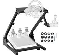 Support de volant de course VEVOR, réglable en hauteur de 27 "à 31,5", construction robuste en acier au carbone, design pliable et compact
