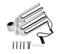 Support de wakeboard en aluminium brossé CNC, support de tour de wakeboard, support de tour réglable à 360 degrés pour kneeboard avec corde élastique, pour le rangement combiné du (Applicable au