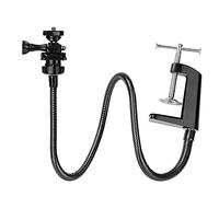 Support de webcam, support de webcam amélioré avec bras flexible col de cygne et pince, convient pour webcam C920, C922, C930