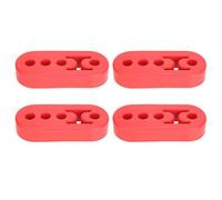 Support d'Échappement,Akozon 4 Pièces Support d'Échappement en Caoutchouc Remplacement Universel d'Installation de Bague avec 4 Trous de 12mm pour Suspention de Tuyau d'Échappement ou d’Autres Pièces