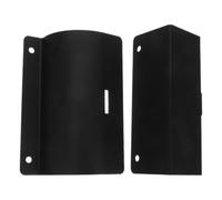 Support D'échelle Robuste en Acier Inoxydable Noir Rangement Utilitaire | Fixation Double Boulon Renforcée, Surface Texturée Anti-dérapante, Installation Rapide pour Outils et Échelles