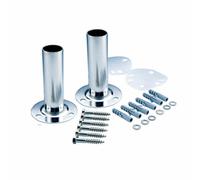 Support d'échelle sur platine Ø43 mm AISI-316 poli (la paire)