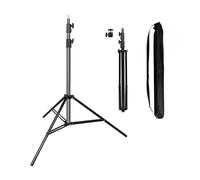 Support d'éclairage de Photographie en Alliage d'aluminium Robuste, Support de trépied Robuste, Support d'éclairage pour VideoStudio Softbox Ring Light, 2,8 m/110 Pouces avec vis Universelle 1/4