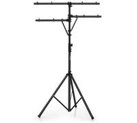 COSTWAY Portique DJ pour 8 Jeux de Lumière à 1,2m Hauteur Réglable 186-351 cm 45KG Trépied Portable Poteaux Rétractable en T