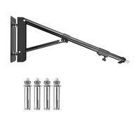 Support D'éclairage Mural Wakects, Bras de Fixation Mural, Bras de Photographie, Longueur Réglable de 72 à 130 Cm, Alliage D'aluminium, capacité de (Longueur 102cm-180 cm)