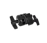 Support d'éclairage Robuste Noir avec Base Amovible, réglable de 1,6 à 3,2 mètres, avec 2 rehausseurs for la Photographie(Grip Head)