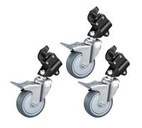 Support d'éclairage rotatif à 360 degrés avec roue en métal haute résistance et ABS pour divers environnements vidéo Support d'éclairage mobile pour studio