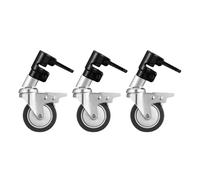 Support d'éclairage rotatif à 360 degrés avec roue en métal haute résistance et ABS pour divers environnements vidéo Support d'éclairage mobile pour studio
