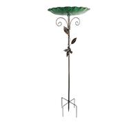 Support décoratif pour bain d'oiseaux en plein air - 76 cm - Bains hauts pour oiseaux de jardin avec piquet, station de vie sauvage | Oiseau élégant pour une utilisation dans les jardins