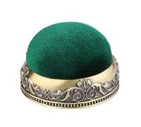 Support décoratif pour épingles de, coussin en flanelle douce, garde à aiguilles à motif vintage avec base en aluminium robuste | Notions de pour les niveaux, depuis le débutant a