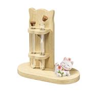 Support décoratif pour poils de chat - Double tube - Avec