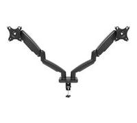 Support d'écran 1Life Monitor Stand 13"/27" avec amortisseur de chocs pour 2 moniteurs articulés noir