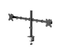 Support d'écran, 2 écrans, ajust. hteur, pivot./inclin., 13" - 35"