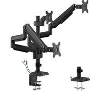 Support d'Ecran pour 3 Ecrans Réglable en Hauteur Inclinable ErgoOffice