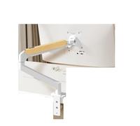 Support d'écran de Bureau 17-34 Pouces à Ressort à gaz, Support de Mouvement Complet for téléviseur LCD LED, Support PC M5-M(M5W-M White)