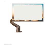 Support d'écran de Bureau, Bras robotique Double Moniteur à Montage Mural F80, sans Levage de poinçon, Noir/Blanc