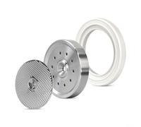 Support d'écran de douche en acier inoxydable pour machine à café avec joint torique en silicone pour machines à expresso Breville 58 mm Extraction améliorée de la pression