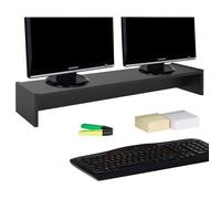 IDIMEX Support d'écran d'ordinateur Screen, réhausseur pour Deux moniteurs ou Un Grand écran Dimensions 100 x 15 x 27 cm, en mélaminé Noir Mat