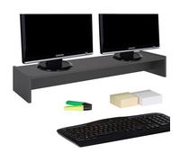 IDIMEX Support d'écran d'ordinateur Screen, réhausseur pour Deux moniteurs ou Un Grand écran Dimensions 100 x 15 x 27 cm, en mélaminé Gris Mat