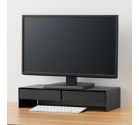 Support d'écran en acier avec tiroir - large One Colour One Size