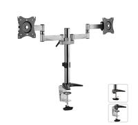 Maclean MC714 2 Plateau - Support de Moniteur 13"- 27" 360° Support à Double LCD Monitor LED VESA 75x75 100x100
