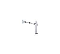 Support d'écran LCD pour bureau NEWSTAR - Argent - 10" à 30" - Hauteur réglable